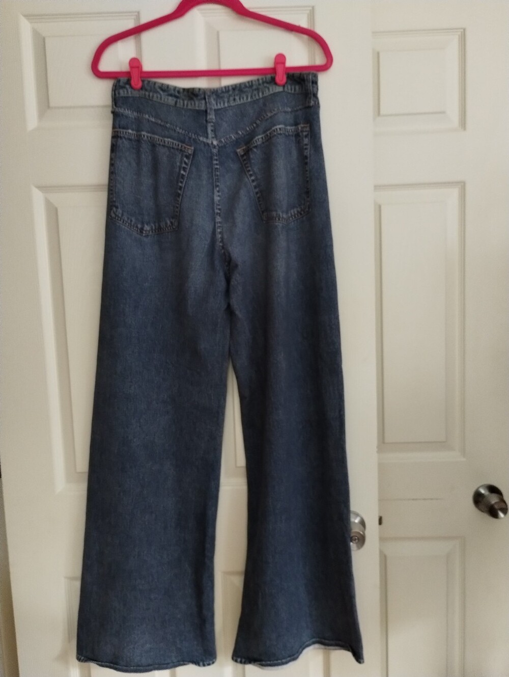 rag & bone Miramar Sofie Cotton Terry Wide-Leg Jeans 29 - Picture 7 of 10